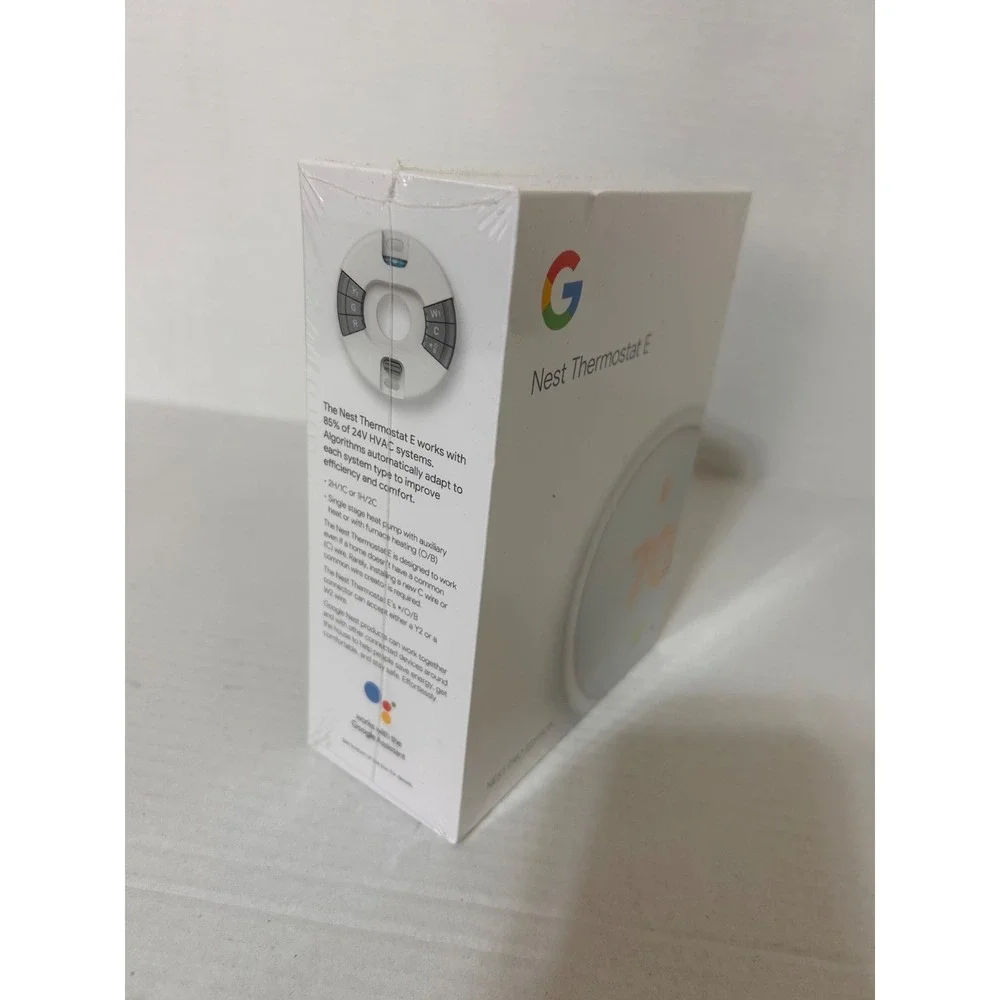 Complete Kit Google Nest T4001ES Nest Thermostat E Smart - White T4000ES Seale